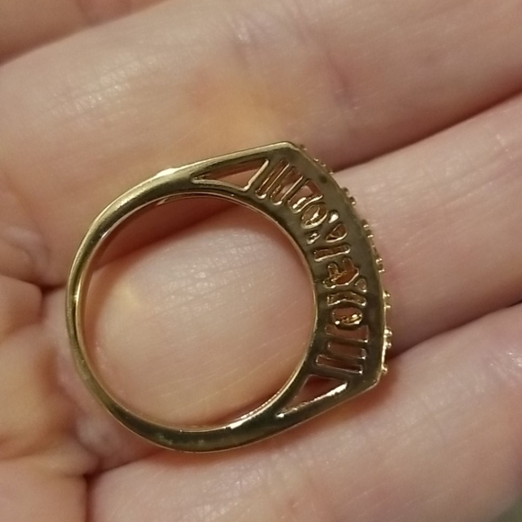 White Diamonique "LOVE YOU" Ring - Picture 10 of 11